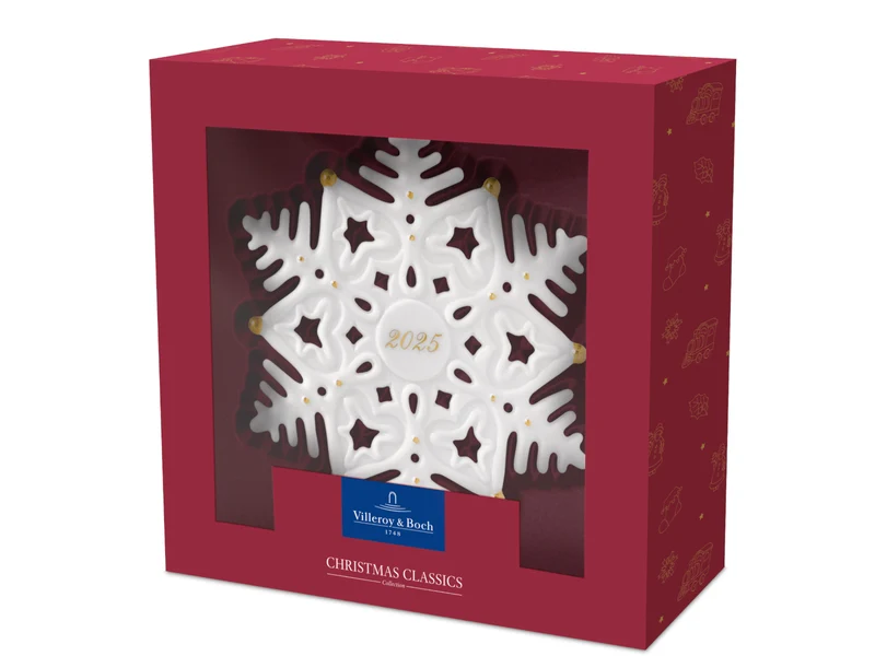Villeroy & Boch Christmas Classics Ornament Schneeflocke 2025