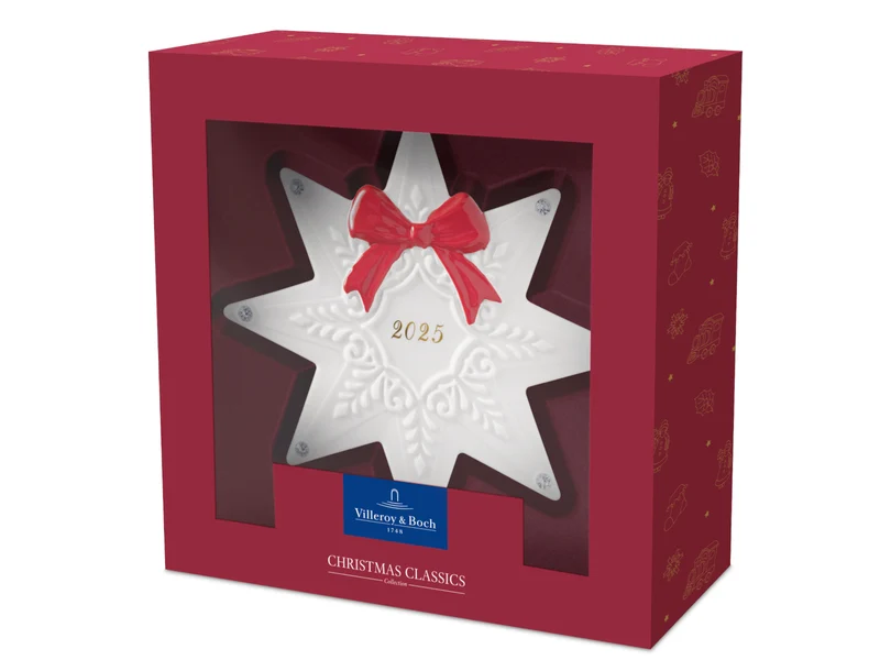 Villeroy & Boch Christmas Classics Ornament Stern 2025