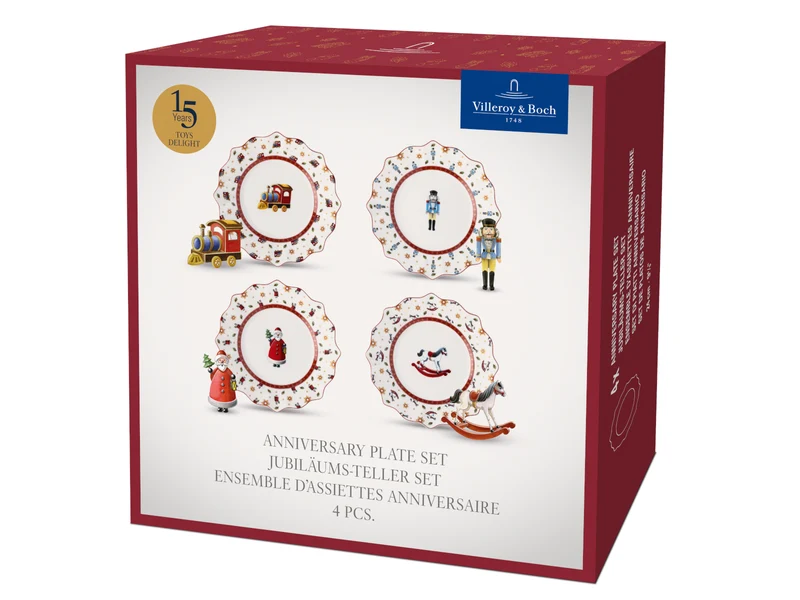 Villeroy & Boch Toy's Delight Jubiläums-Teller Set 4tlg