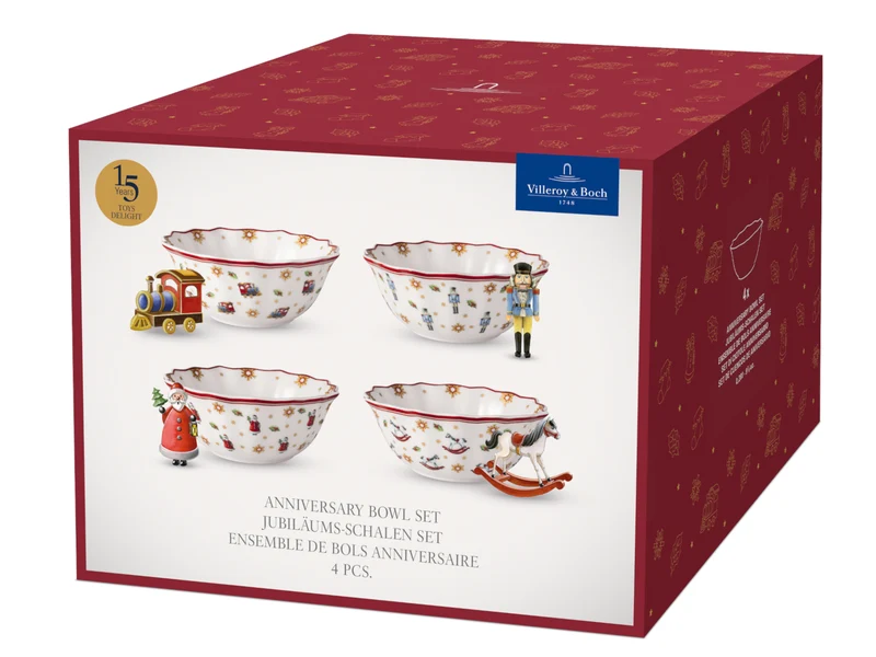 Villeroy & Boch Toy's Delight Jubiläums-Schalen Set 4tlg