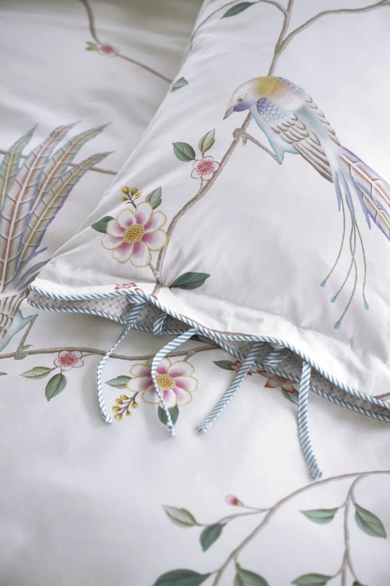 Pip Studio Bamboo Blossom Kissen weiß 35x60cm (1 Stück)