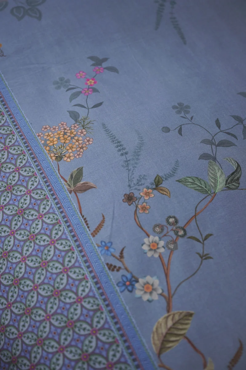 Pip Studio Bustani Bettwäsche blau 135x200cm (1 Stück)