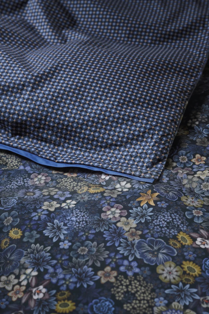 Pip Studio Tutti I Fiori Bettwäsche dunkelblau 135x200cm (1 Stück)