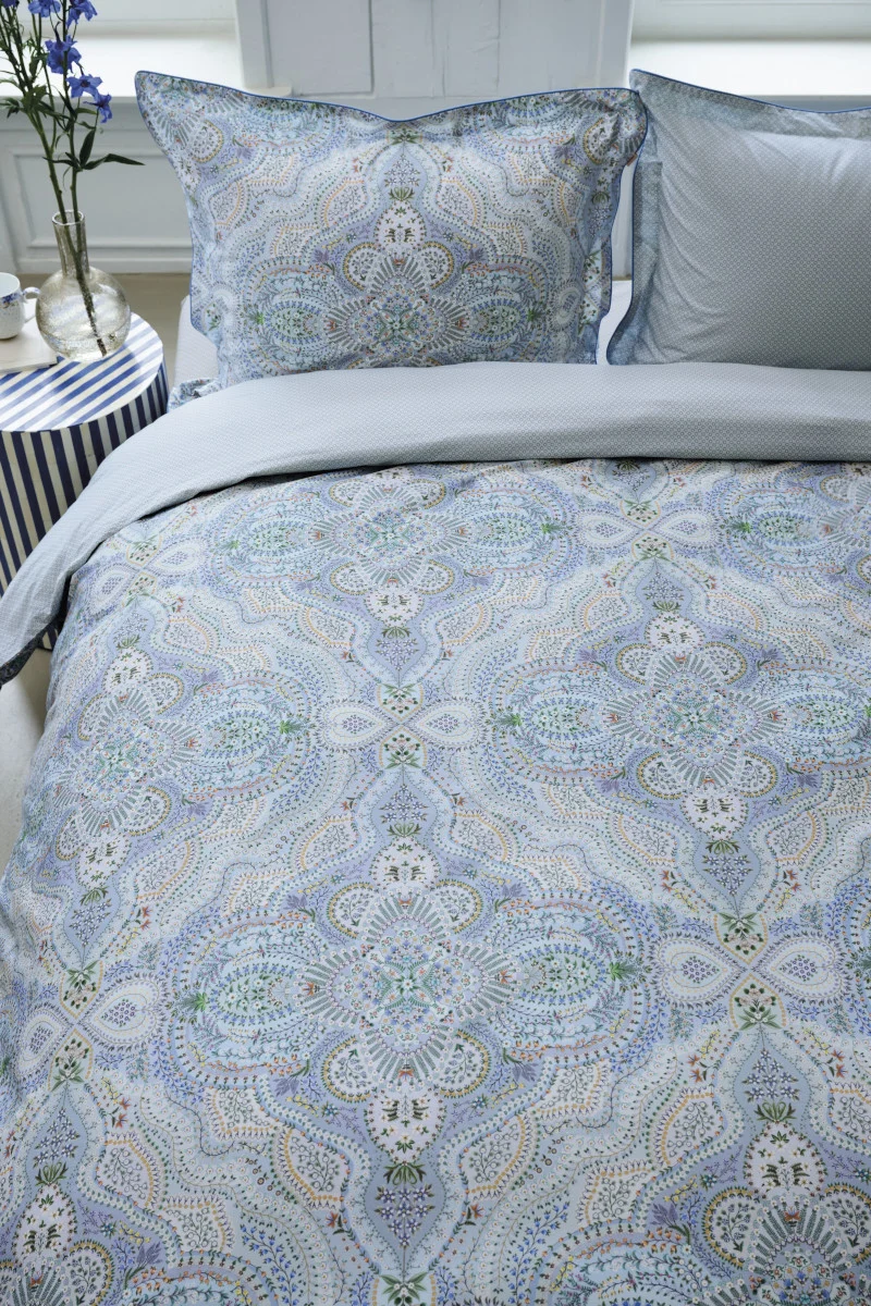 Pip Studio Moon Flower Bettwäsche hellblau 135x200cm (1 Stück)