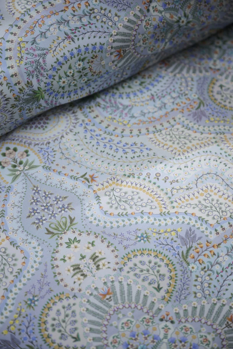 Pip Studio Moon Flower Bettwäsche hellblau 135x200cm (1 Stück)