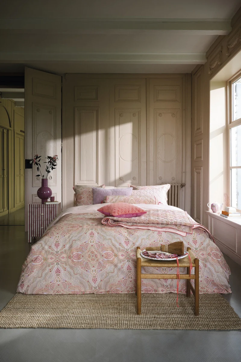 Pip Studio Moon Flower Bettwäsche hellrosa 135x200cm (1 Stück)