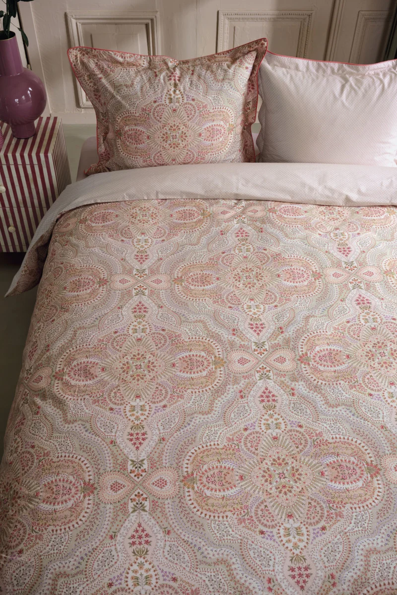 Pip Studio Moon Flower Bettwäsche hellrosa 135x200cm (1 Stück)