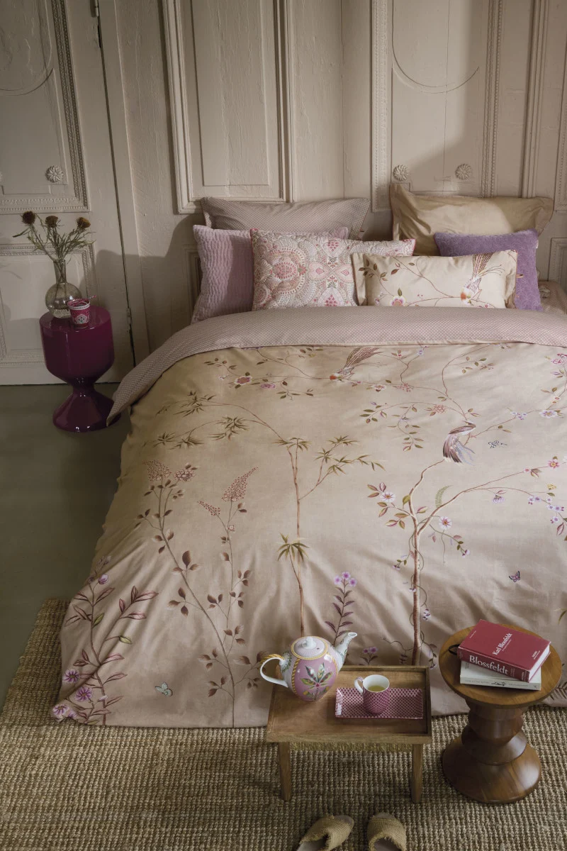 Pip Studio Bamboo Blossom Bettwäsche khaki 135x200cm (1 Stück)