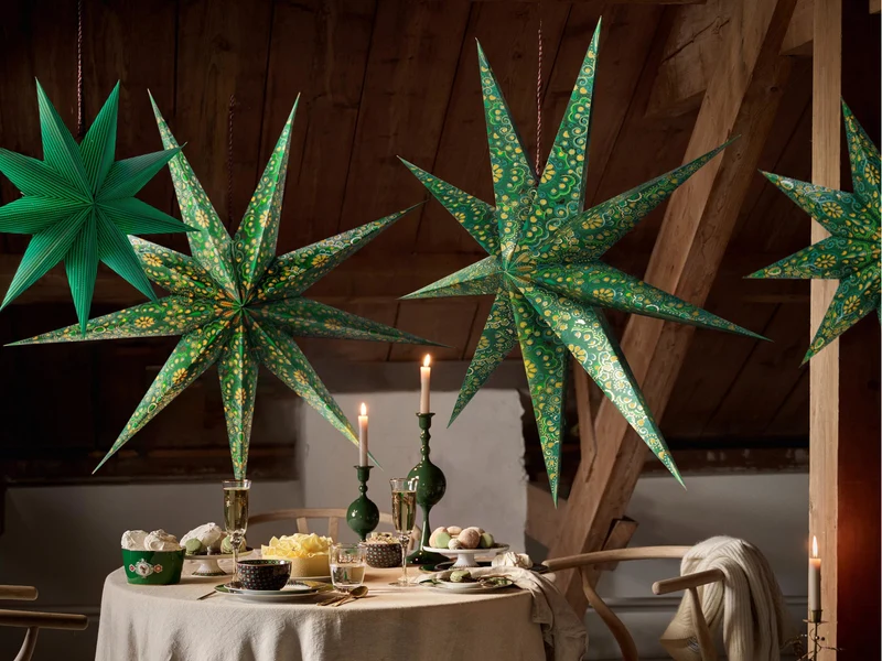 PIP STUDIO Christmas Weihnachtsstern dunkelgrün 110cm
