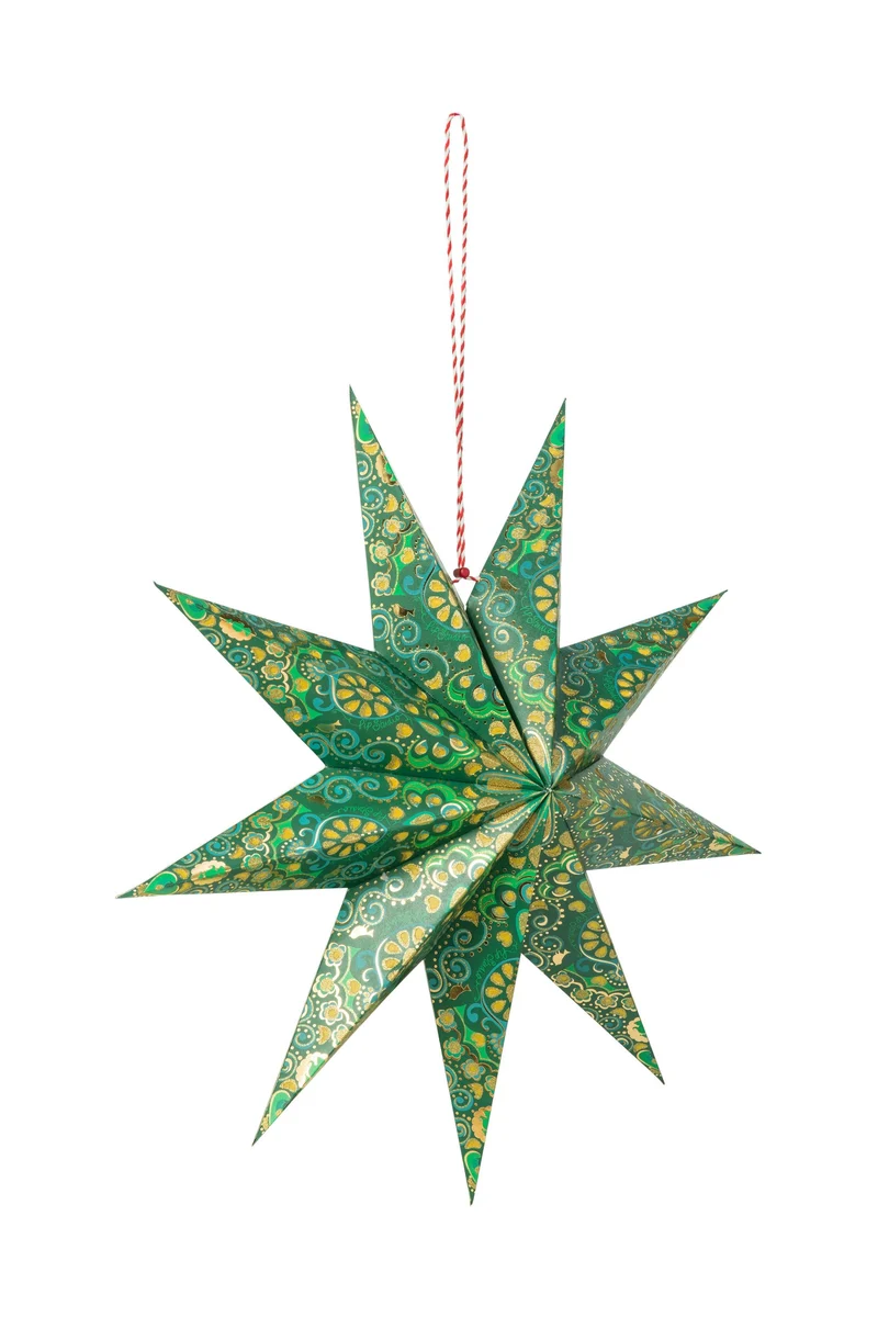 PIP STUDIO Christmas Weihnachtsstern dunkelgrün 60cm