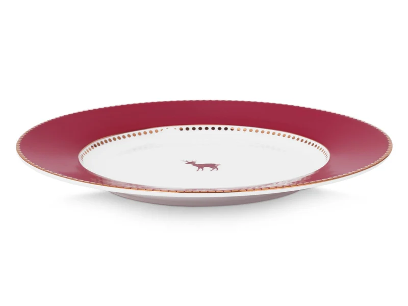 PIP STUDIO Love Birds Teller dunkelrot 26,5cm