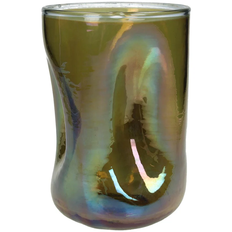 Kerzenständer Glas Braun 14x14x20cm