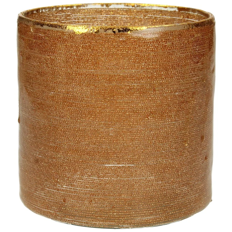 Kerzenständer Cord Glas Gold 10x10x10cm
