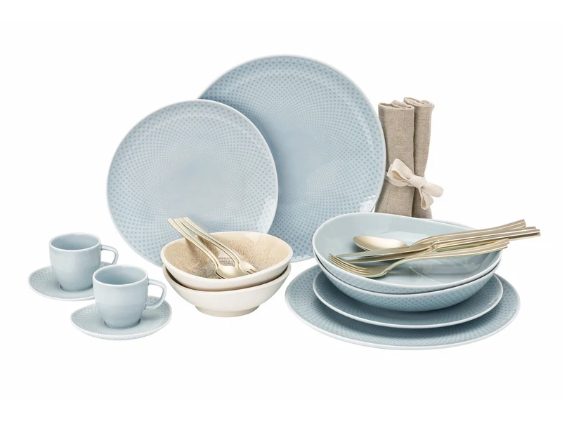 Rosenthal Junto Opal Green/Dune Kombiset Espresso 24tlg
