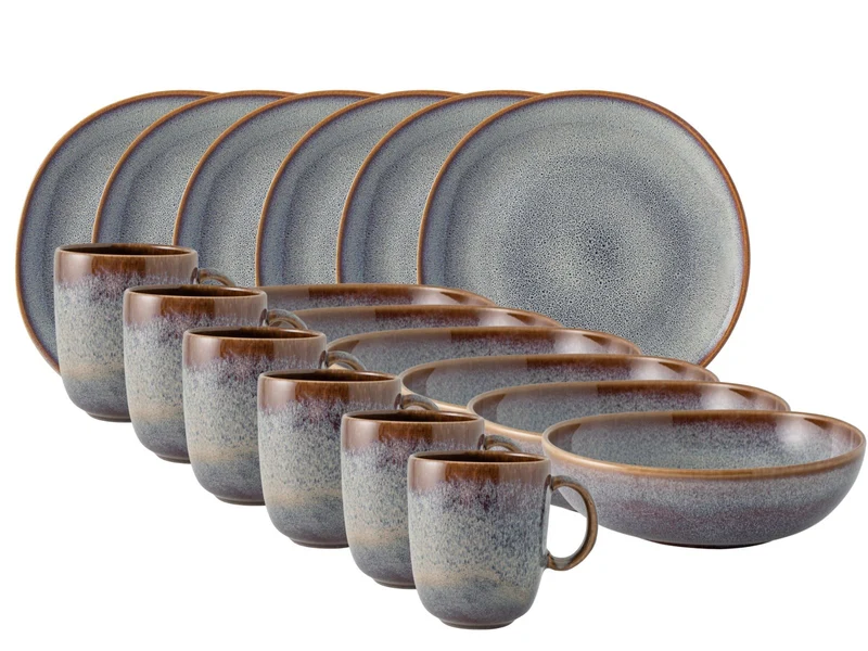 like. by Villeroy & Boch Lave beige Frühstücksset 18tlg