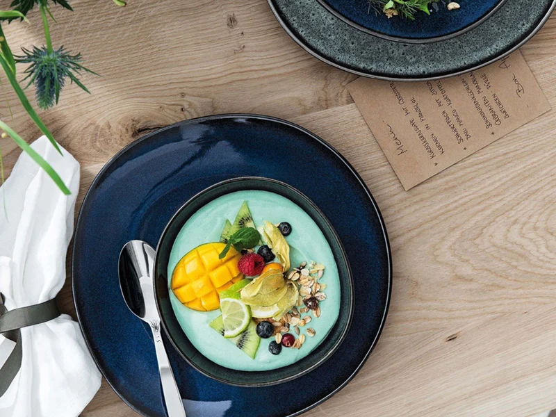 like. by Villeroy & Boch Lave bleu Tafelset 4tlg