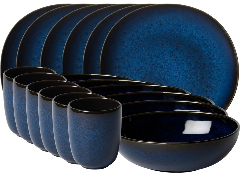 like. by Villeroy & Boch Lave bleu Frühstücksset 18tlg