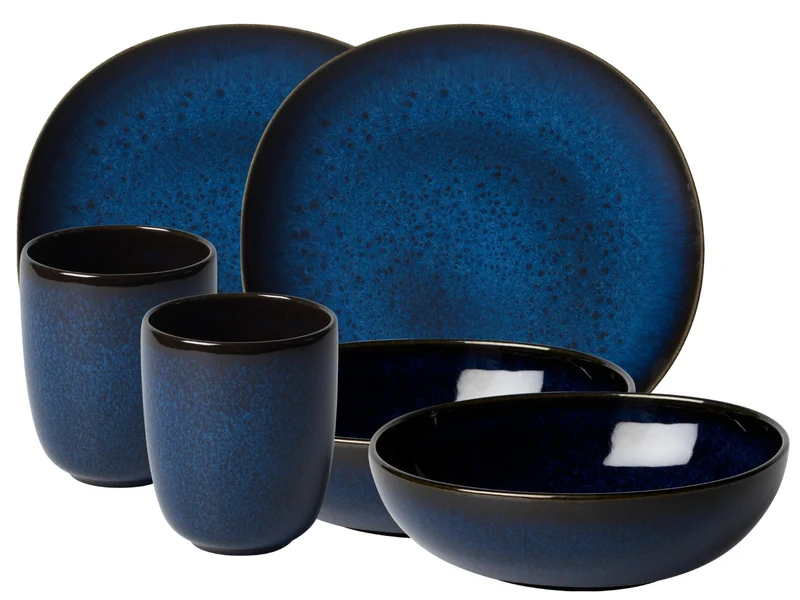 like. by Villeroy & Boch Lave bleu Frühstücksset 6tlg