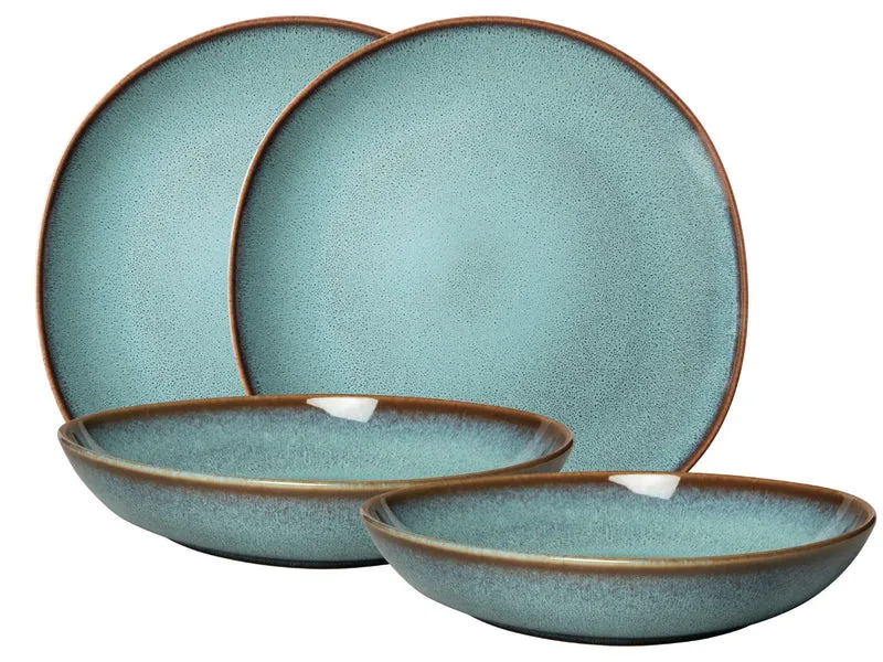 like. by Villeroy & Boch Lave glace Tafelset 4tlg