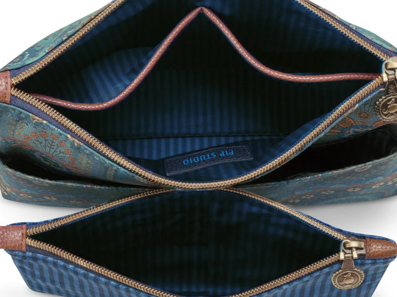 PIP STUDIO Caryn Kosmetiktasche Combi Jabali blau 26cm