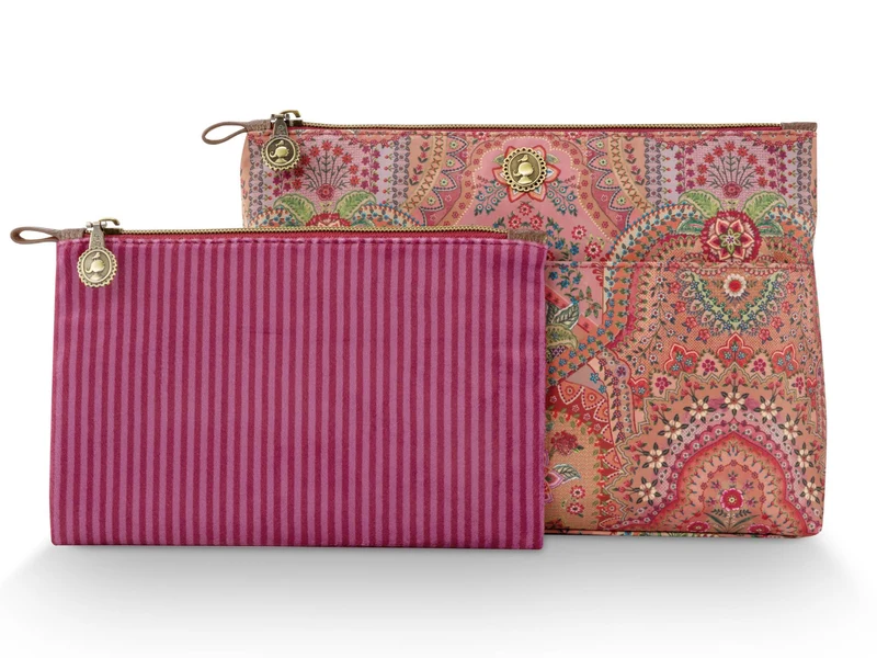 PIP STUDIO Caryn Kosmetiktasche Combi Jabali rot 26cm