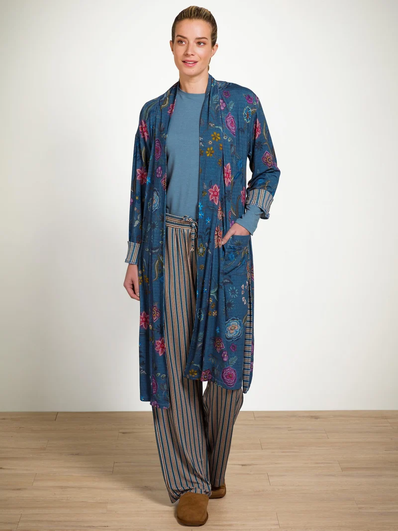 PIP STUDIO Nisha Kimono Flower Blue M