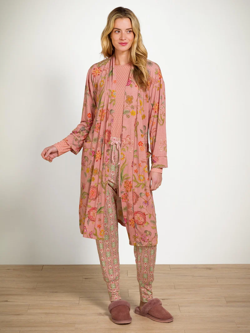 PIP STUDIO Nisha Kimono Flower Coral S