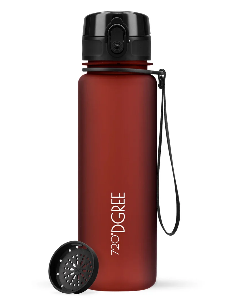720°DGREE Trinkflasche uberBottle softTouch mit Sieb imperial red 0,5l