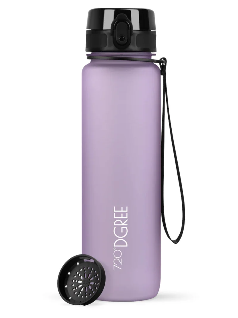 720°DGREE Trinkflasche uberBottle softTouch mit Sieb lilac 1l
