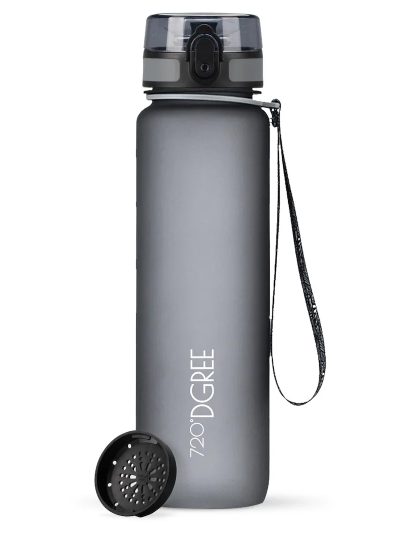 720°DGREE Trinkflasche uberBottle softTouch mit Sieb stone grey 1l