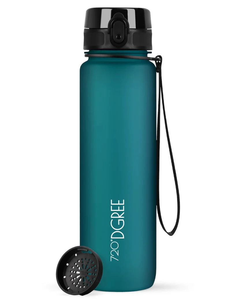 720°DGREE Trinkflasche uberBottle softTouch mit Sieb smaragd green 1l