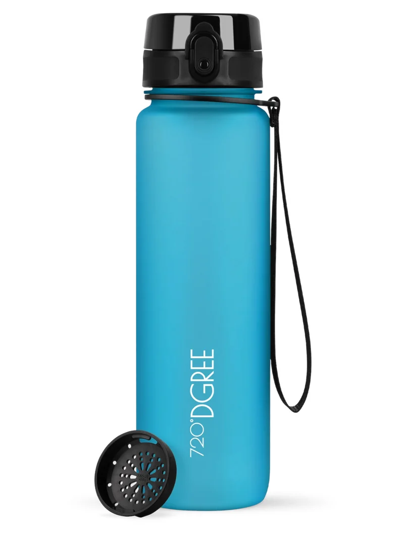 720°DGREE Trinkflasche uberBottle softTouch mit Sieb sky blue 1l
