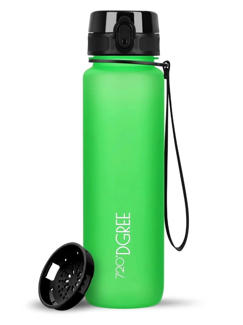 720°DGREE Trinkflasche uberBottle softTouch mit Sieb classic green 1l