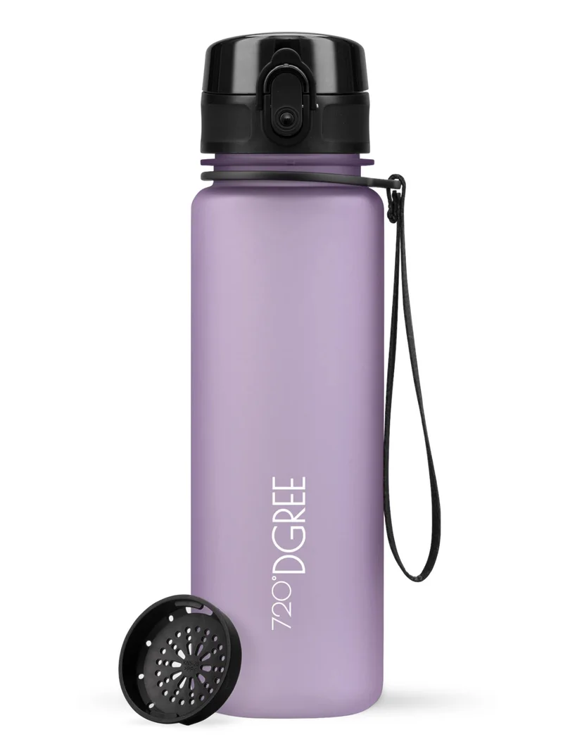 720°DGREE Trinkflasche uberBottle softTouch mit Sieb lilac 0,5l