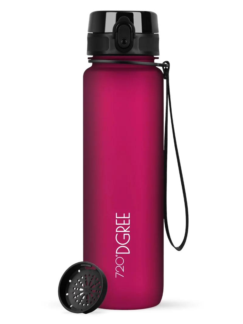 720°DGREE Trinkflasche uberBottle softTouch mit Sieb lavish plum 0,5l