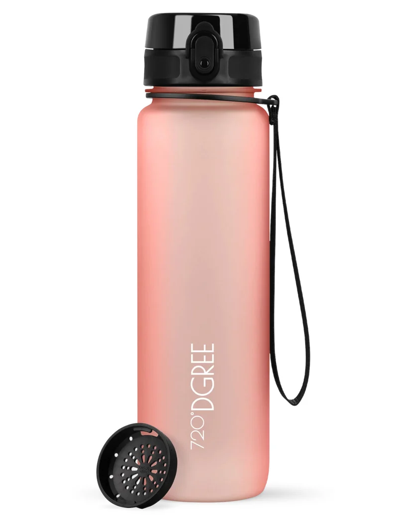 720°DGREE Trinkflasche uberBottle softTouch mit Sieb flamingo pink 0,5l