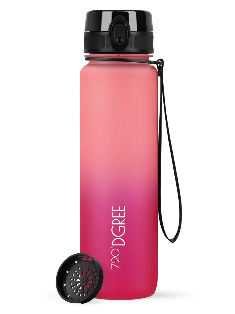 720°DGREE Trinkflasche uberBottle softTouch mit Sieb flamingo pink/fuchsia pink 0,5l