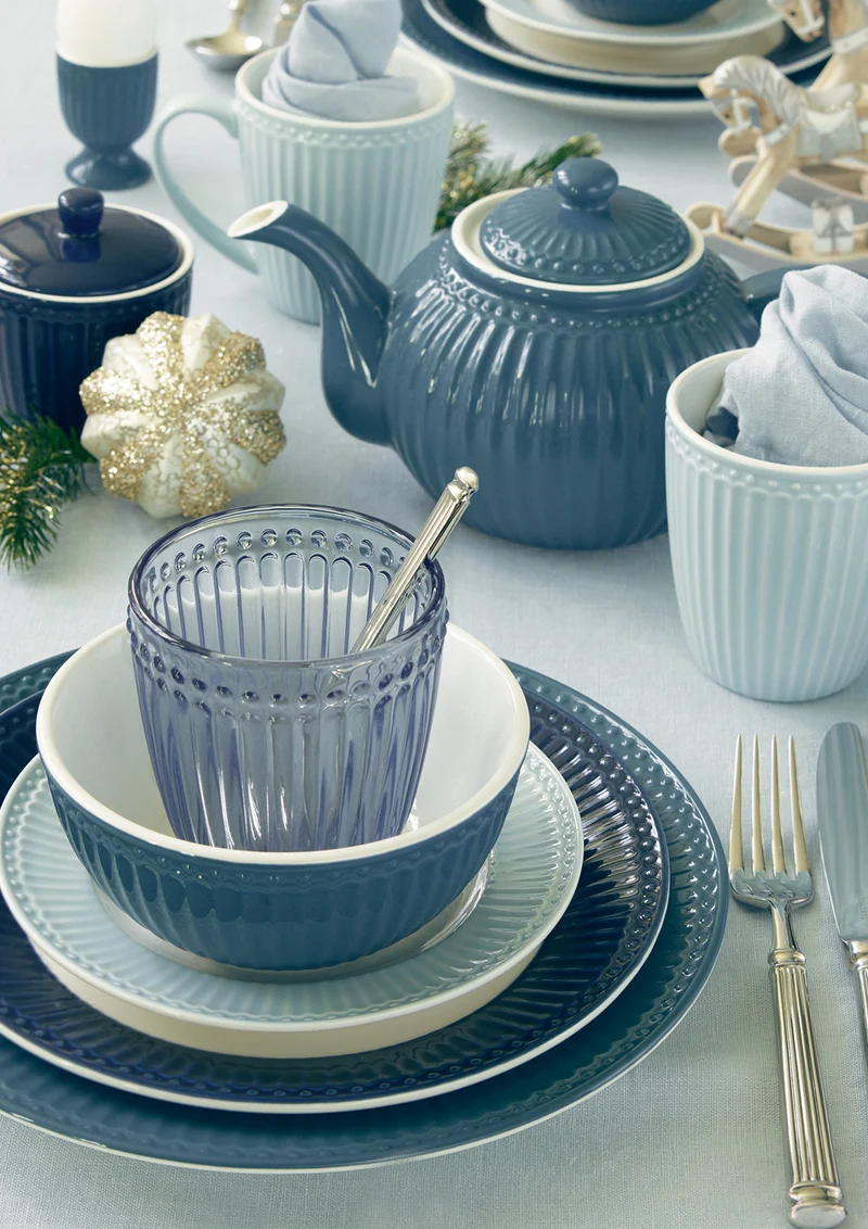 Greengate Alice Frühstücksteller pale blue 23 cm Set6