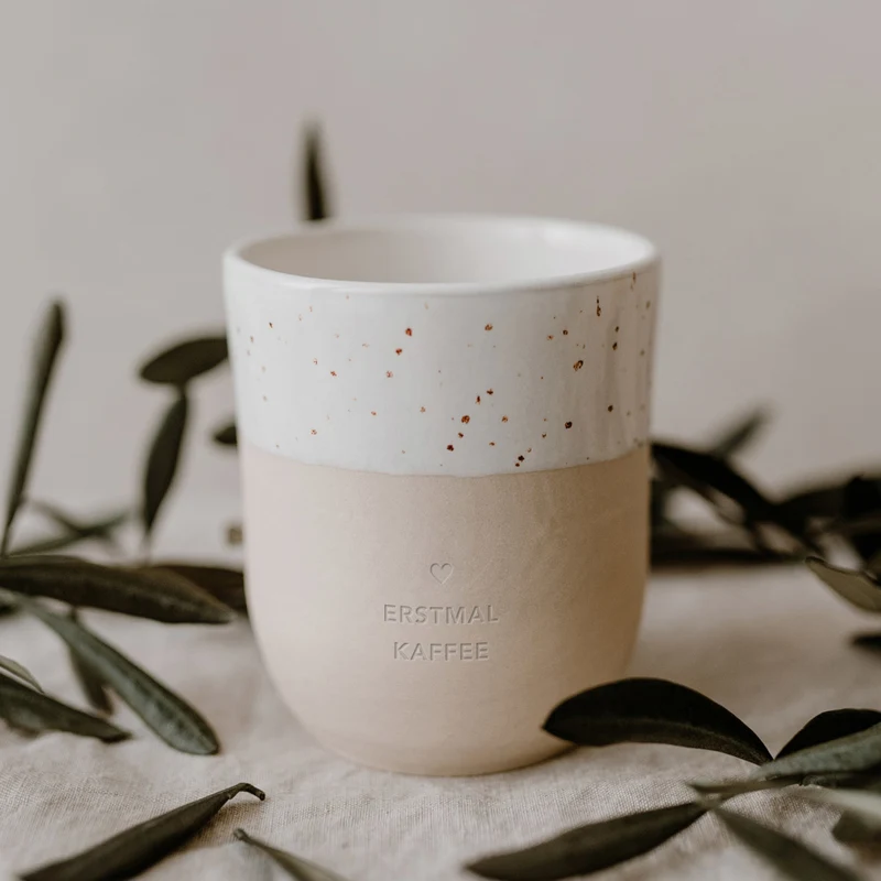 Eulenschnitt Becher Erstmal Kaffee 320ml