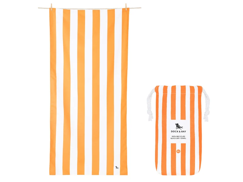 Dock & Bay Beach Towel XL Ipanema Orange 200x90cm