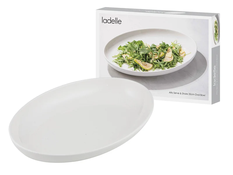 ladelle Alto Serve & Share Schale oval weiß 35cm