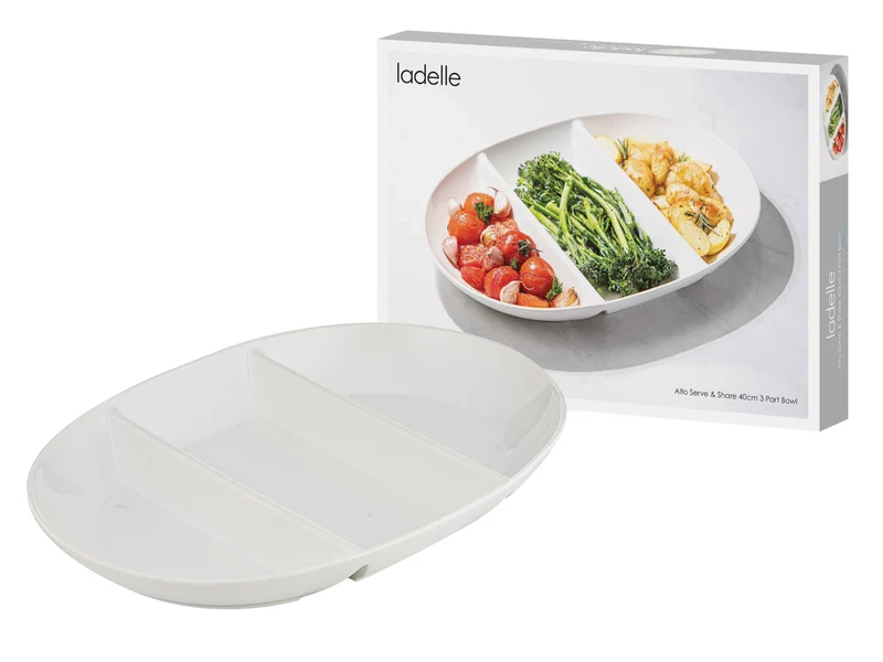 ladelle Alto Serve & Share Schale 40cm weiß 3tlg