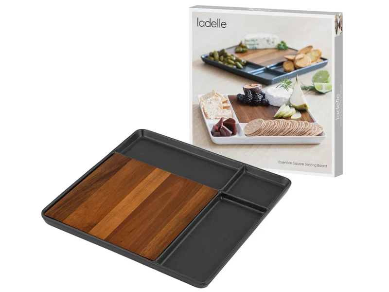 ladelle ESSENTIALS Servierbrett anthrazit 29,5cm