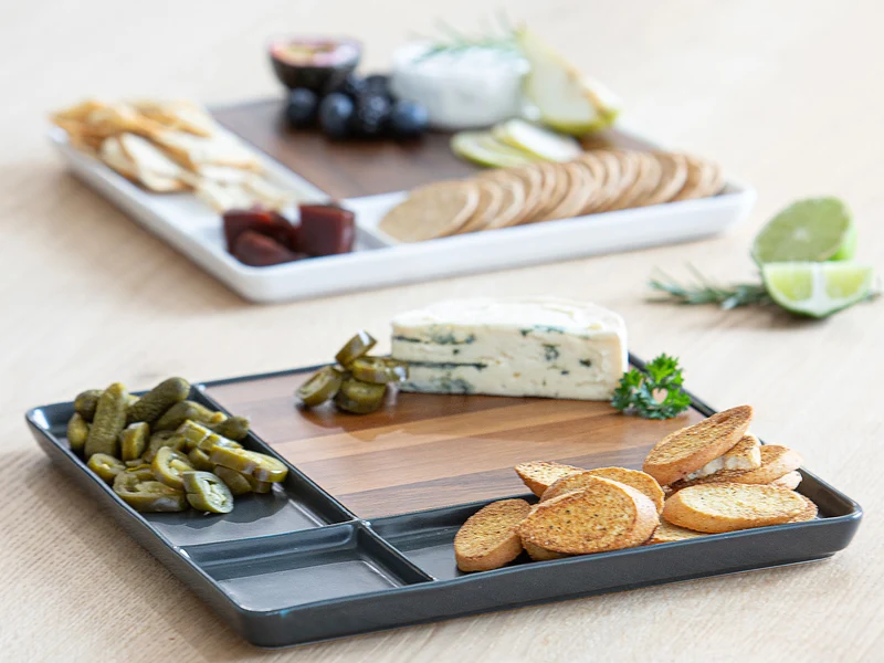 ladelle ESSENTIALS Servierbrett anthrazit 29,5cm
