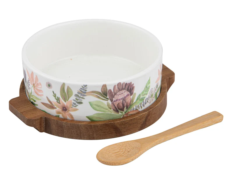 ladelle Leura Assortiert Schale Löffel&Runde Servierplatte 3tlg