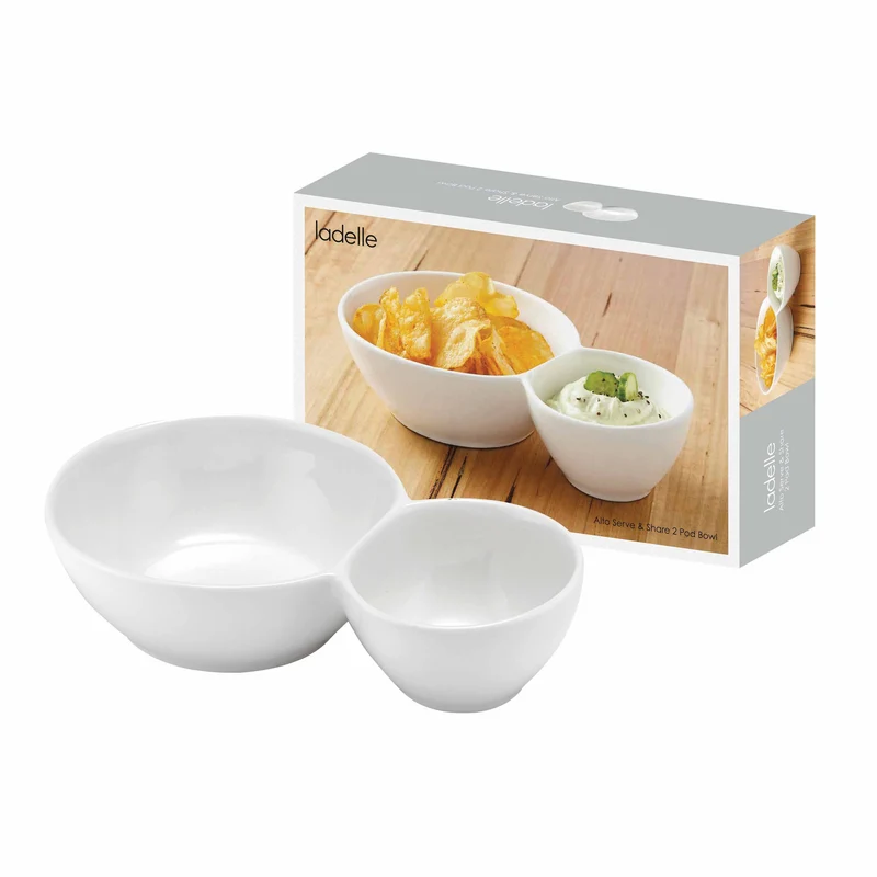 ladelle Alto Serve & Share Schale weiß 2tlg