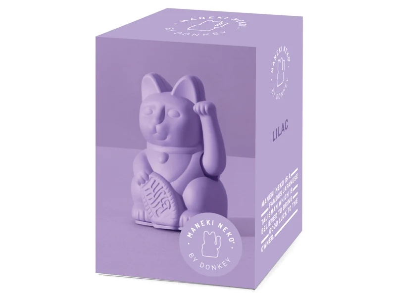 Donkey Products Lucky Cat Mini Winkekatze lilac 10cm