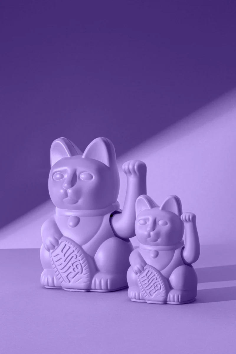 Donkey Products Lucky Cat Mini Winkekatze lilac 10cm
