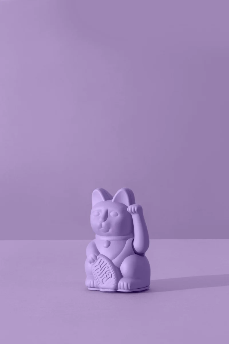 Donkey Products Lucky Cat Mini Winkekatze lilac 10cm