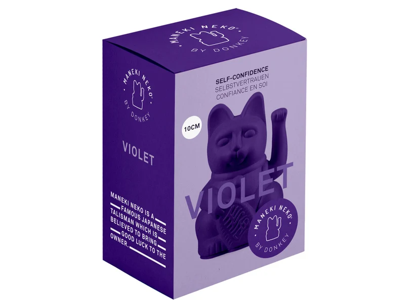Donkey Products Lucky Cat Mini Winkekatze violet 10cm